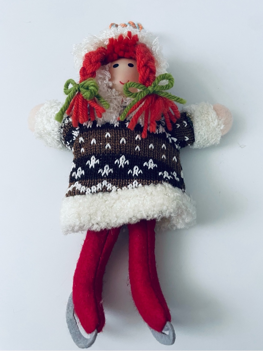 Target Red-Haired Plush Nordic Doll in Red, Brown, White and Green ornament